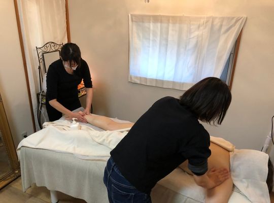 整体リンパ資格 転職独立　岩手北上レッスンの様子