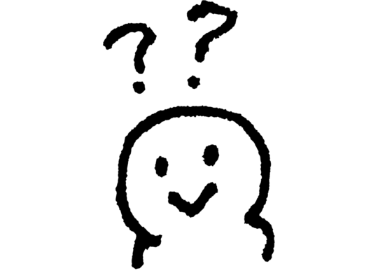疑問？の顔